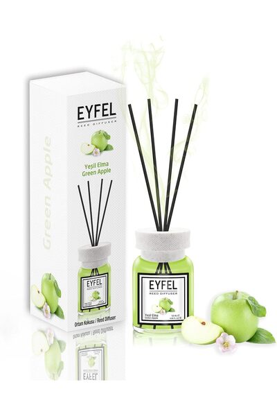 HOME MODE Green Apple Reed Diffuser 120ml | Room Freshener with Black Sticks ...