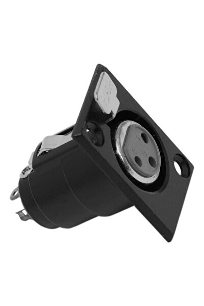 Alista Home XLR 3 Pin Female Panel Socket, Panel Mount Microphone Connector