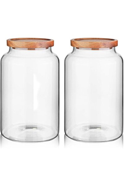 GENERAL Dry Food Storage Containers with Measuring Cup, Airtight Plastic Kitc...