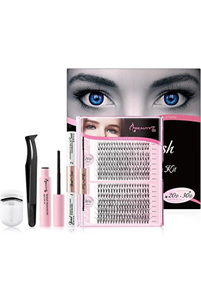 Beauty7 مجموعة تمديد الرموش 320 قطعة، رموش كثيفة 20D + 30D، رموش صناعية بتجعي...