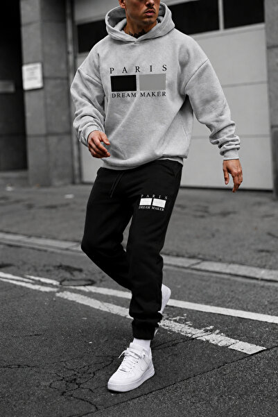 PAVRO Sweatshirt Tracksuit Set Oversize Shaped Comfortable Fit Quality Fabric...