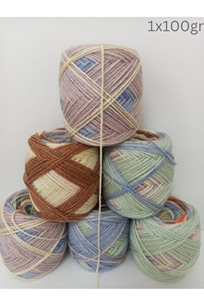 İPEK YÜN İPLİK DÜNYASI Vuna Akrilna Boja Gradient Batik Pređa za Pletenje 100gr