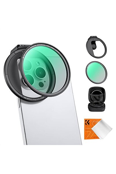 K&F CONCEPT فلتر هاتف دائري مستقطب قابل للتركيب مقاس 52 ملم، فلتر CPL لعدسة ا...