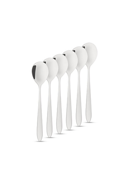 Alista Home Linguriță de cafea/desert din oțel inoxidabil - 137 x 30 mm - 6 b...