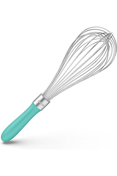 U-Taste Egg Whisk with 12 High Flex Wires for Wisk (30.6cm,Purple) | 18/10 St...
