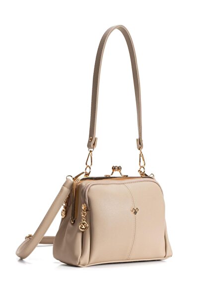 essbag Monalisa Black Women's Crossbody and Shoulder Bag |   Gold Detailed, E...