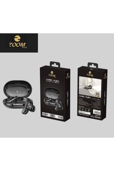 Zoom Plus AERO FLEX Open-Ear Clip-On Wireless Earbuds – Bluetooth 5.4, AI ENC Noise Cancellation, 30 Hours Playtime, Lightweight Secure Fit with Deep Bass
