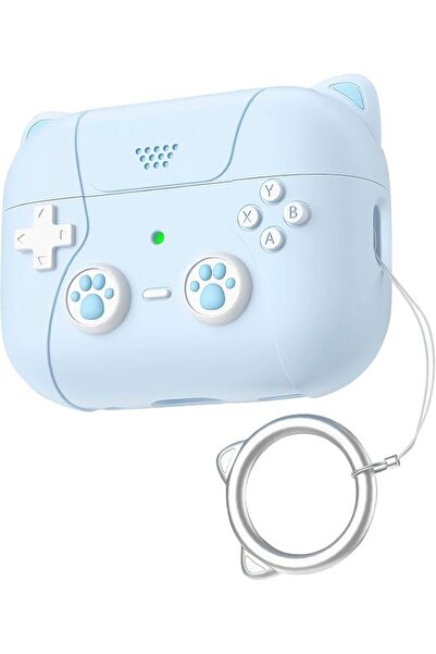 GENERAL for Airpods Pro 2 Case, Cute Cartoon Cat Ear Shape Soft Silicone Head...