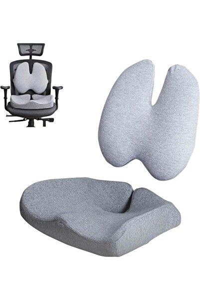 GENERAL SupWolf Seat Cushion and Lumbar Support Pillow for Office Chair,Memor...