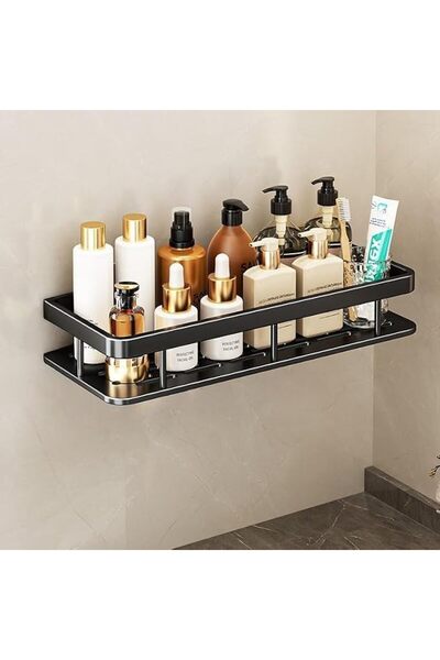Aissiora Bathroom Corner Adhesive Shower Caddy, Rectangular Basket-Lightweigh...