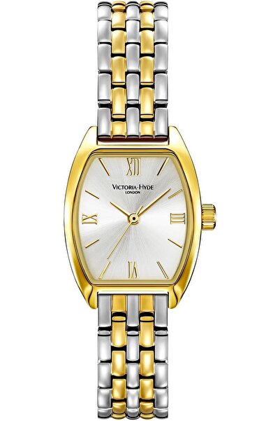 Victoria Hyde Watch for Women - Quartz Tonneau,Sunray Dial,Stainless Steel Br...