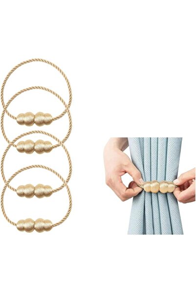 GENERAL 4 Pcs Strong Magnetic Curtain Tiebacks, Decorative Tie Backs,Outdoor ...