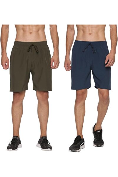 Okli-Rsoe RSO Outfits Men's Polyester Solid Sports Casual Shorts Combo Pack of 2