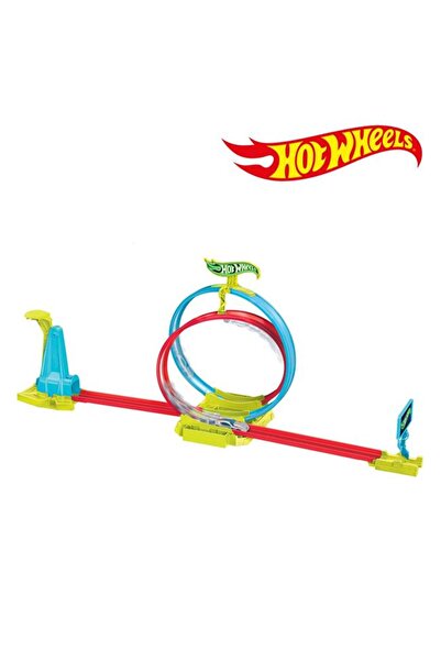 mattel Hot Wheels Neon Speeders Laser Stunt Slamway with 1 Car -