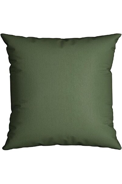 Belchior Silk Home Plain Square Shaped Decorative Cushion Green 43 x 43cm 400603