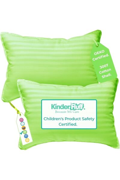 kinder Fluff Children Pillow (2Pack) 35x50cm - Junior Pillows for Kids Age 4+...