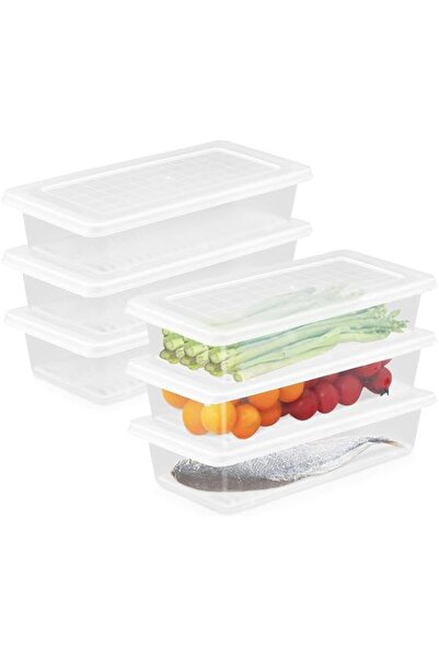 Generic Pack Fridge Food Storage Containers with Removable Drain Tray, Produc...