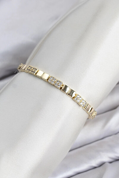 SORA GROUP Cm Square Model Zircon Stone Vip Series Gold Color Brass Women's B...