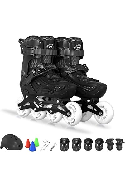 BOOMBOOMBOOM Skate Shoes, Inline Skates for Kids Adjustable Size Roller Skate...