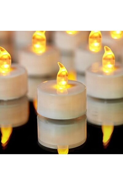 Tazweeq 12 Pcs Battery Tea Lights Candles, LED Tealights, Electric Fake Candl...
