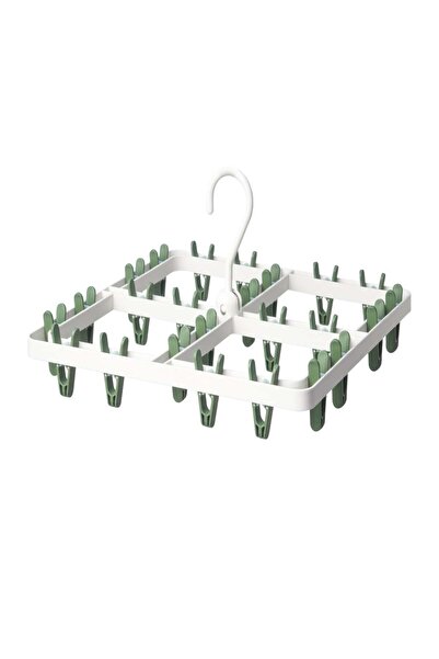 Hanger SLIBB Hang dryer 24 clothes pegs, green