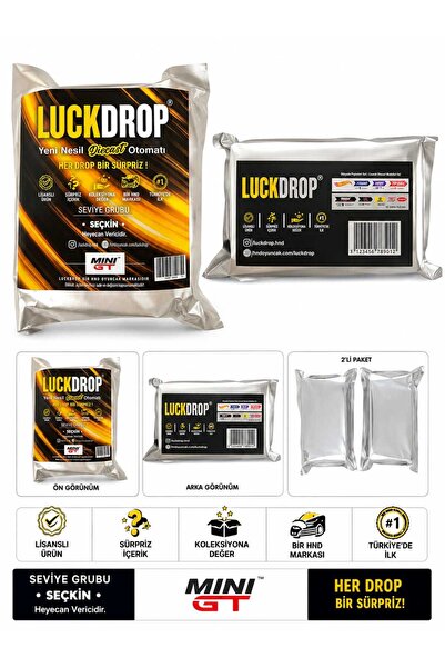 mini gt LUCKDROP Seçkin Seviye Sürpriz Diecast Model Araç Paketi