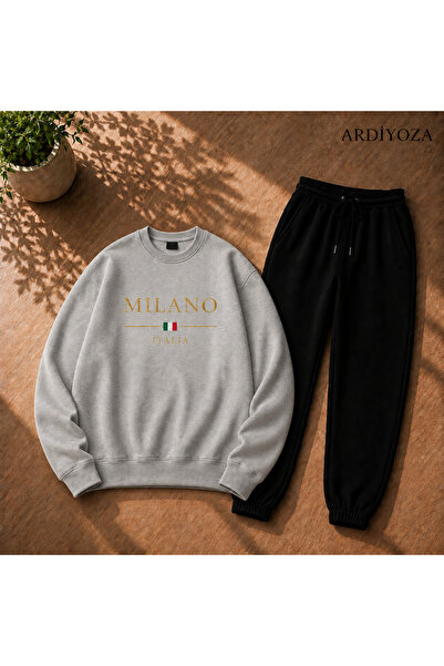 SILATU 2-Piece Zero Yaka Milano Printed Winter Set (Sweatshirt-Zero Yaka)