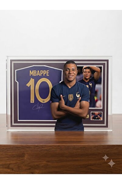 HOME MODE Kylian Mbappe France National Team #10 Jersey Acrylic Table Top Foo...