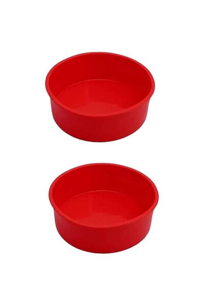 Generic 2pcs Silicone Cake Molds for Baking, Round Cake Baking Pan Non-Stick ...