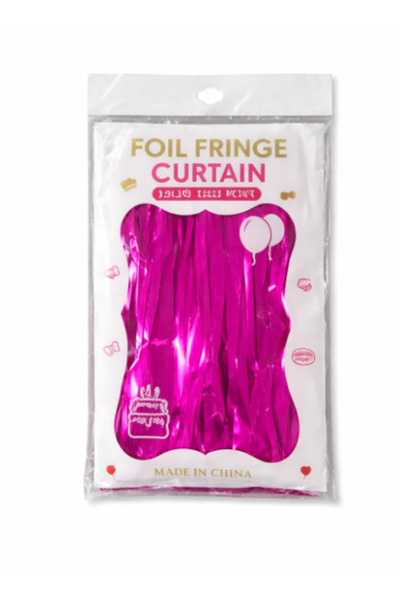 ninex Foil Fringe Curtain, 2 Piece 2 x 2m Metallic Tinsel Party Backdrop with...