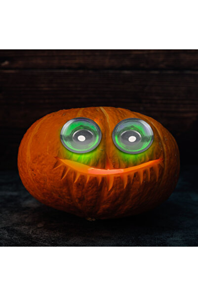 Alista Home O pereche de ochi de Halloween cu LED-uri verzi intermitente, dec...