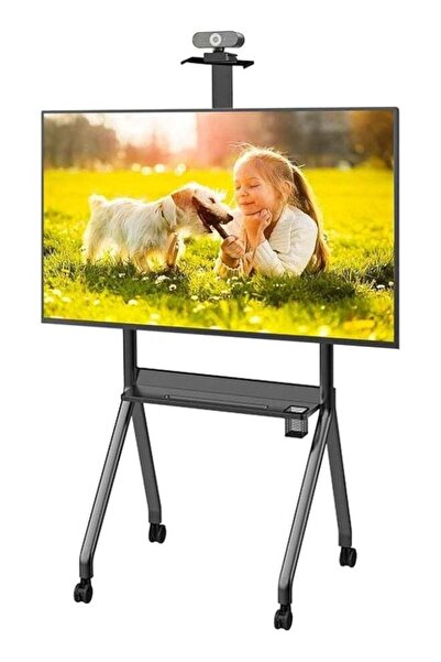 Generic Mobile TV Stand for 42-86 Inch TVs, Height Adjustable Rolling TV Cart...