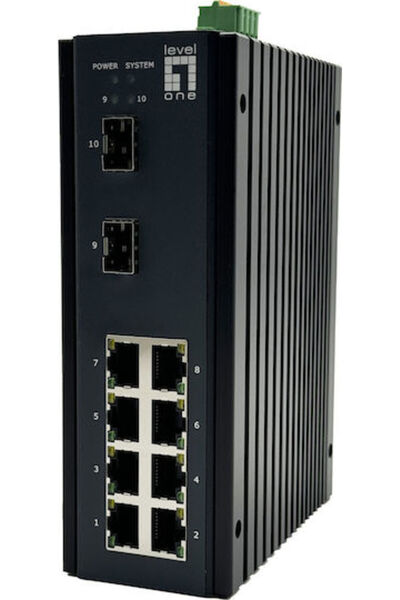 LEVEL ONE IGU-1071 Διαχειριζόμενος διακόπτης L2 με 8 θύρες Ethernet Gigabit (...