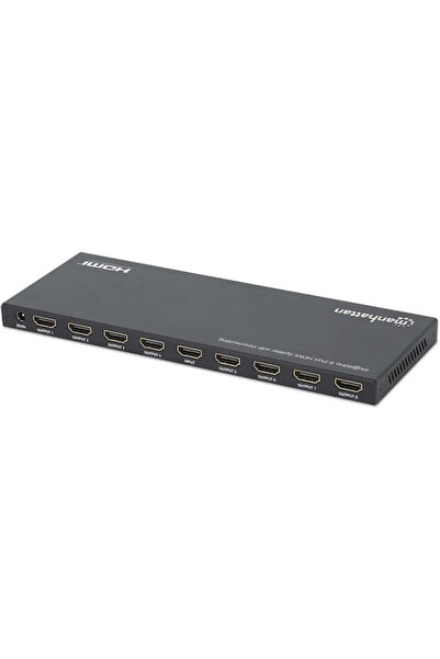 MANHATTAN Διαχωριστής HDMI 4K 60Hz 8 Θυρών με Μείωση Ανάλυσης