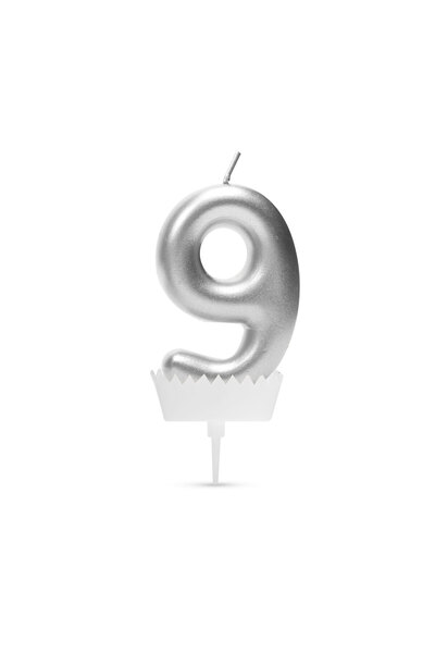Alista Home Κεριά τούρτας, αριθμός 9, διαστάσεις 6x3 εκ.