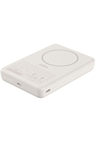 Belkin BoostCharge Λεπτό MagSafe Qi2 Power Bank 10000mAh 7.5W Μπεζ