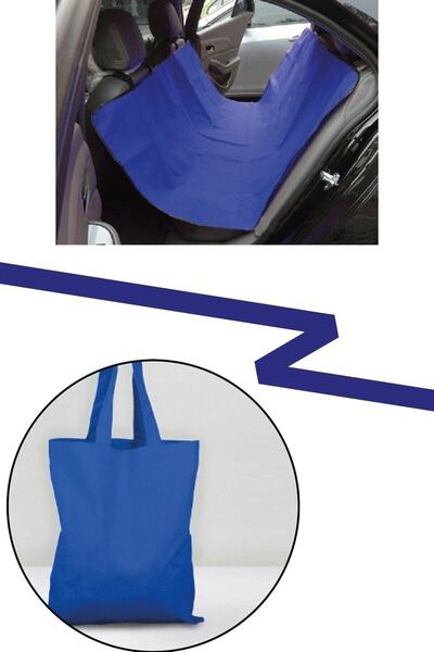 comerciante Pet Vehicle Back Seat Cover Blue
