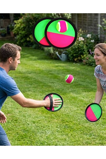 pınaxar Horse Toss Game Velcro Racket Set 2 Rackets 1 Ball Fun Activity