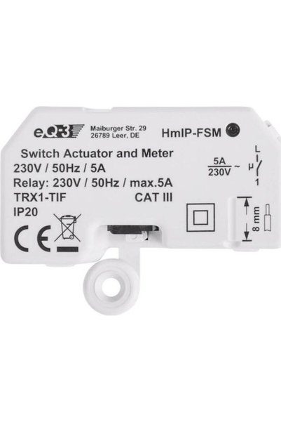 HomeMatic IP HomeMatic Έξυπνος Διακόπτης 5Α 142721A0 Κωδικός: 142721A0