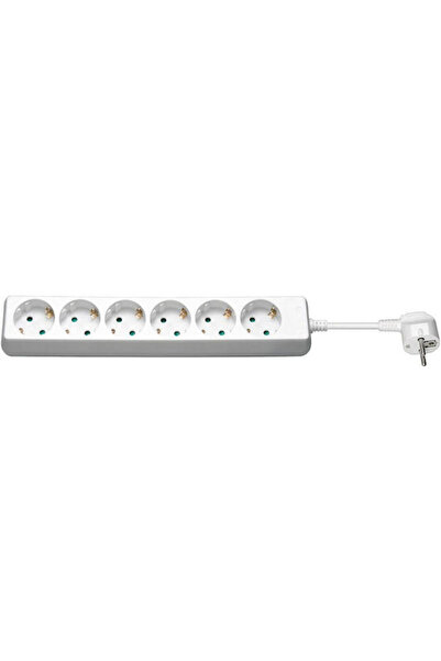 MicroConnect Πολύπριζο 6 θέσεων με διακόπτη και καλώδιο 1,5μ. Κωδικός: GRU00615W