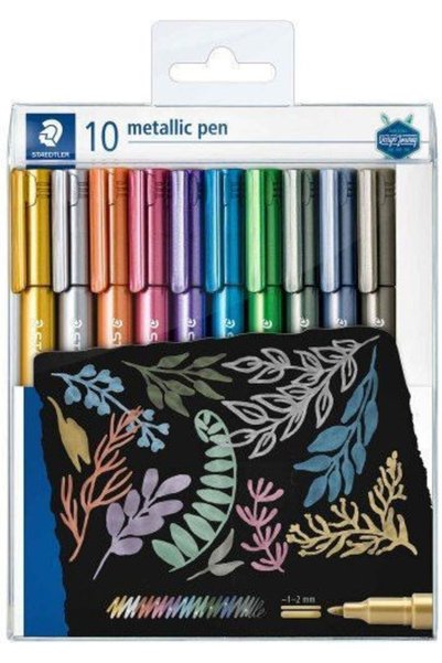 Staedtler Μαρκαδόροι Σχεδίου 2mm Πολύχρωμοι 10 τεμάχια (Διάφορα Χρώματα)