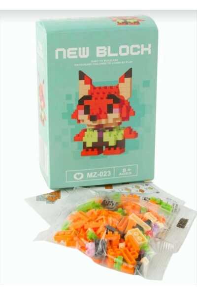 Nick Wilde Figürlü Lego- Tilki Karakterli Lego -3D Zeka Geliştiren Mini Sevimli Lego-