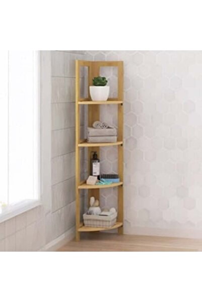 OEM Ράφι από μπαμπού με 4 γωνιακά υποδοχές 39.5x27x120εκ.