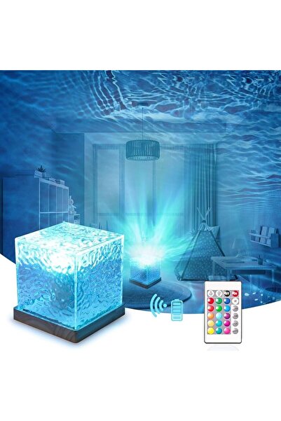 X SPRING Cube Lamp, 16 Color Changing LED Water Wave Lamp with Remote Control...