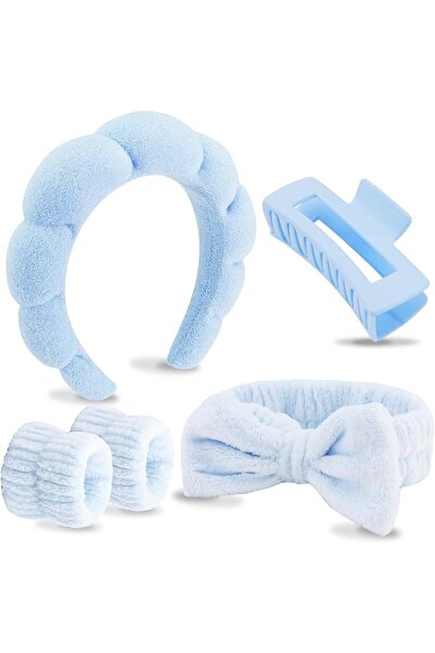 Tazweeq 5 Pcs Spa Headbands for Wash Face, Good Elastic, Easy to Clean, High ...