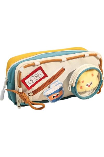 Tazweeq Large Pencil Pouch Big Pencil Case 6 Compartments Pencil Pouch Pen Ba...