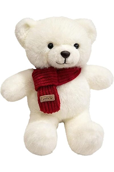 KASTWAVE Teddy Bear Plush with Scarf, 12-inch Soft Cuddly Stuffed Toy for Kid...