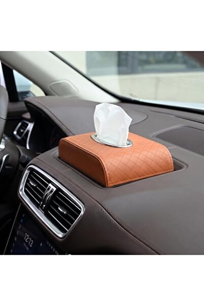 Lawazim Car Tissue Box - Storage Box Armrest Seat Napkin Organizer Interior A...