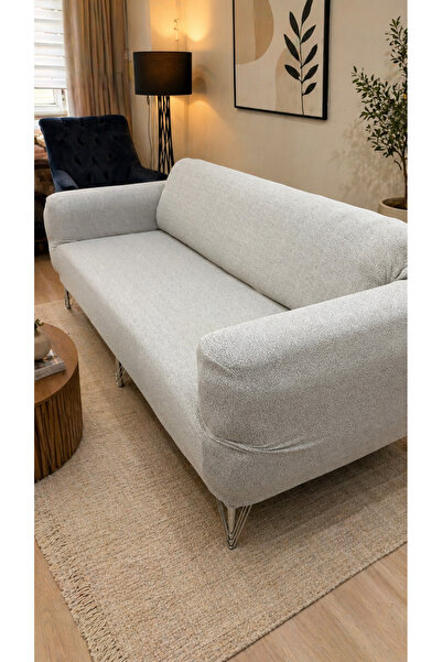 ÖZMAKAN Bohemian Sofa Cover, Elasticated Sofa Cover, with Ties, 1 Piece