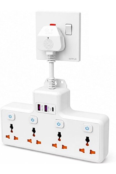 Generic 7 in 1 Wall Plug in 1 Triple Safety Socket 13A Built-in Fuse (Max 350...